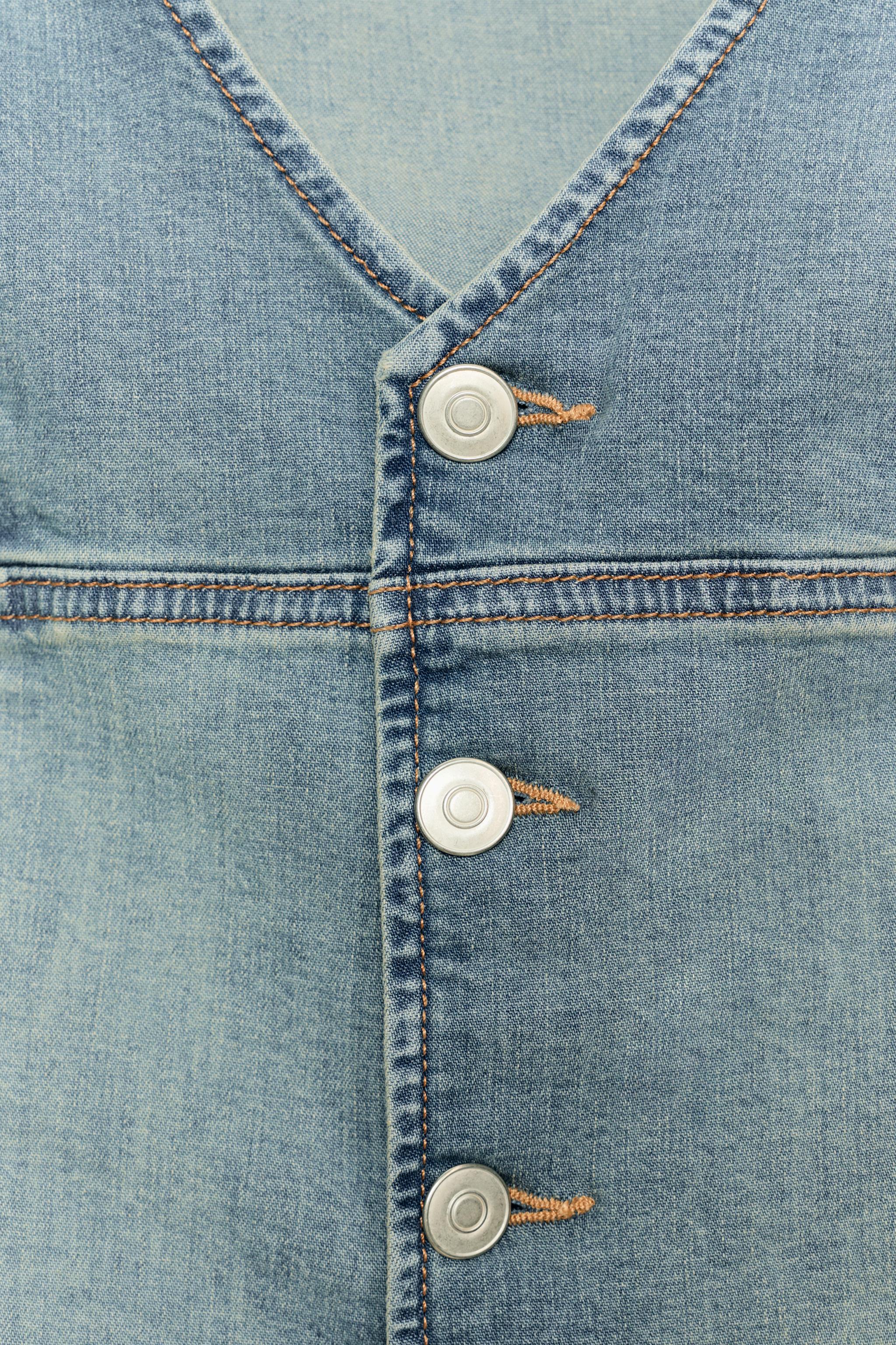 TOP GILET DENIM TRF